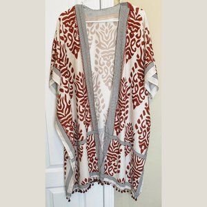 Cute Pattern Short-Sleeve Kimono